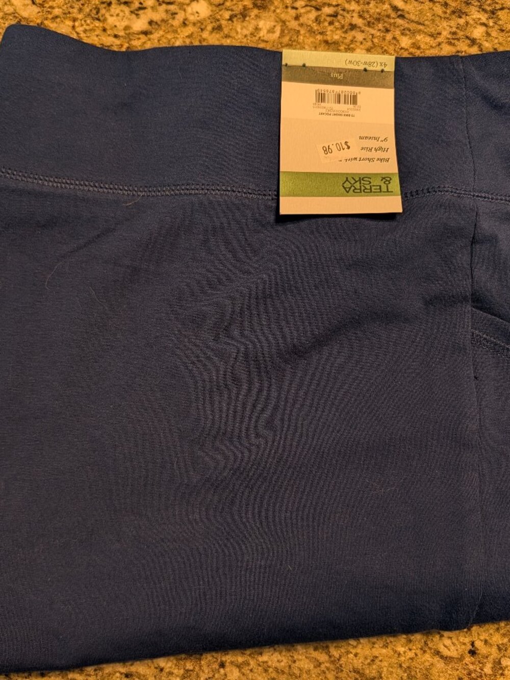 NWT biker shorts blue 4X